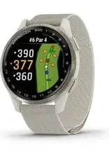 Garmin Approach® S50, Cream Gold Aluminum Bezel with Ivory Nylon Band