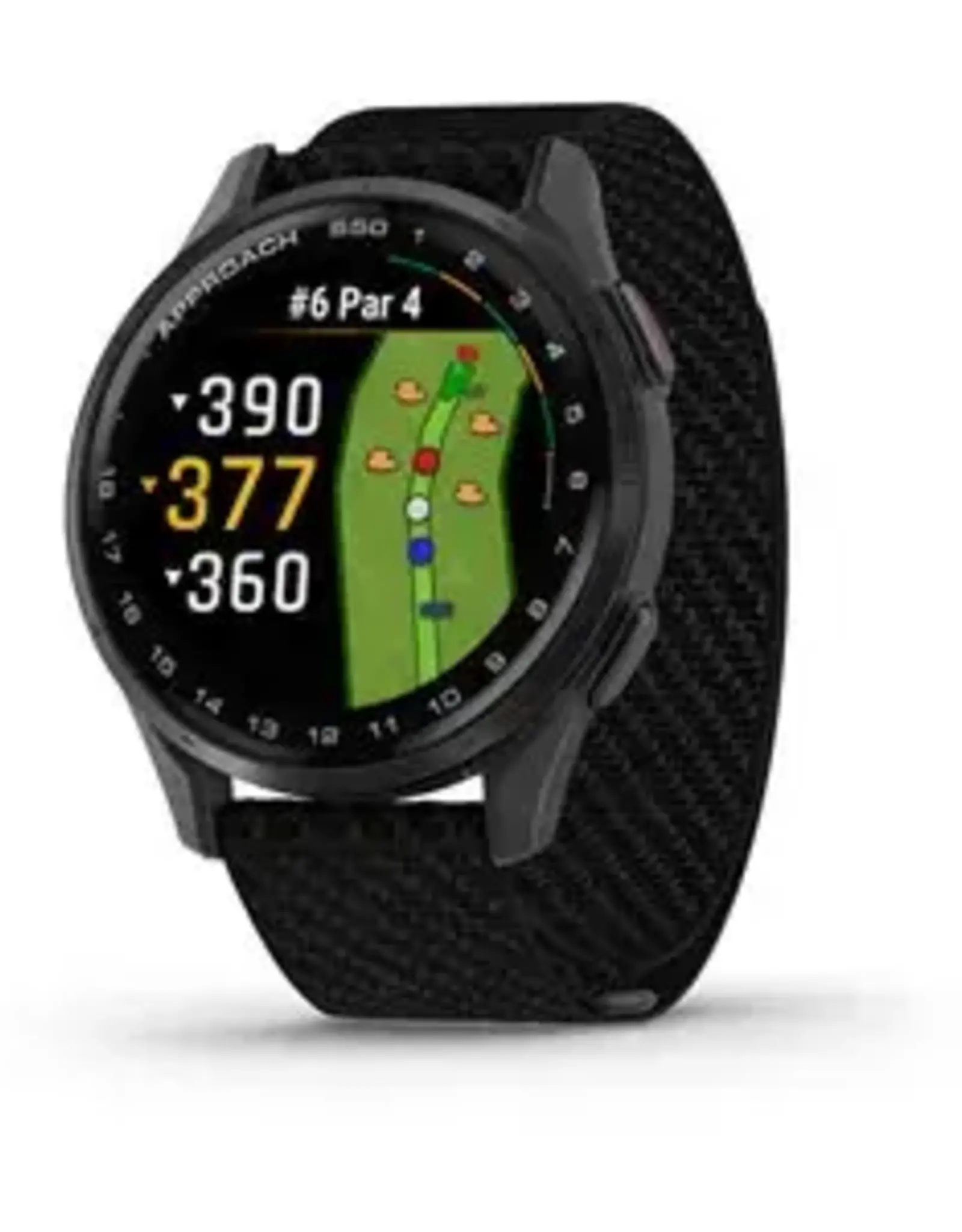 Garmin Approach® S50, Slate Aluminum Bezel with Black Nylon Band