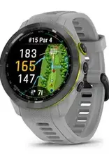 Garmin Approach® S70 - 42 mm, Black/Amp Yellow Ceramic Bezel with Powder Gray Silicone Band