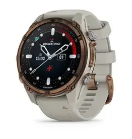 Garmin Descent™ Mk3i – 43 mm, Bronze PVD Titanium with French Gray Silicone Band