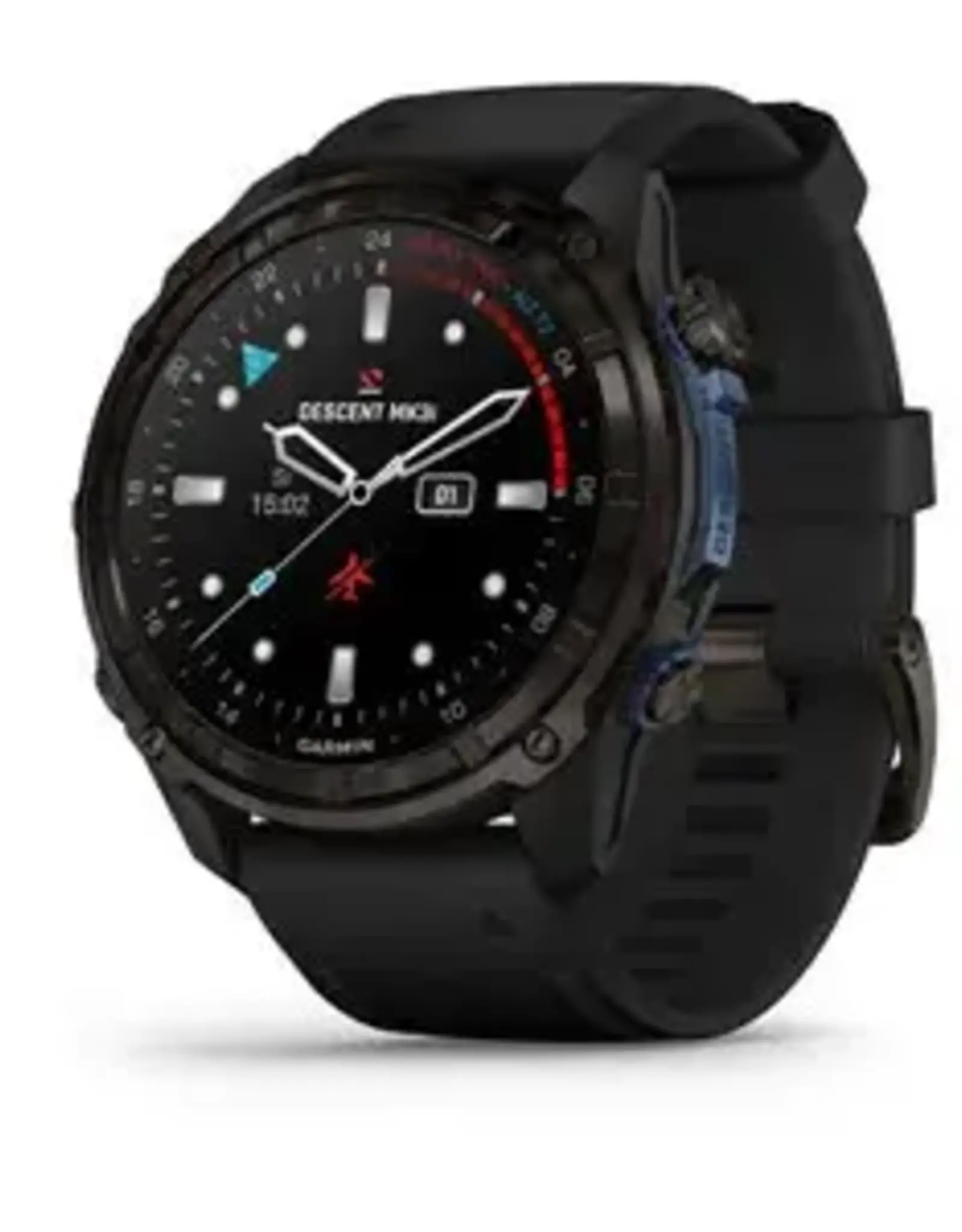 Garmin Descent™ Mk3i – 51 mm, Carbon Gray DLC Titanium with Black Silicone Band