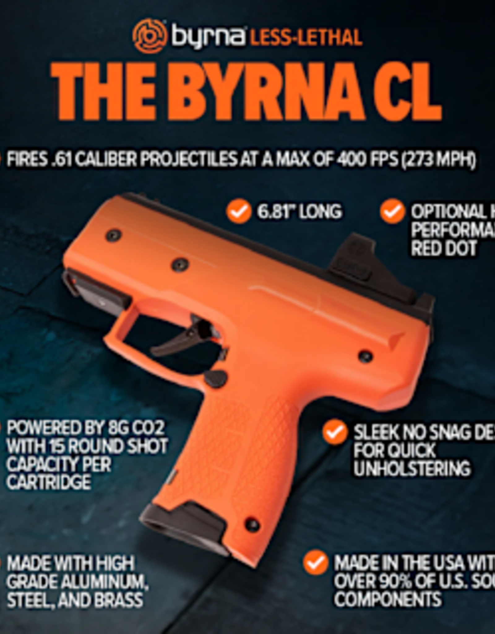 Byrna Byrna CL Universal Kit - Orange