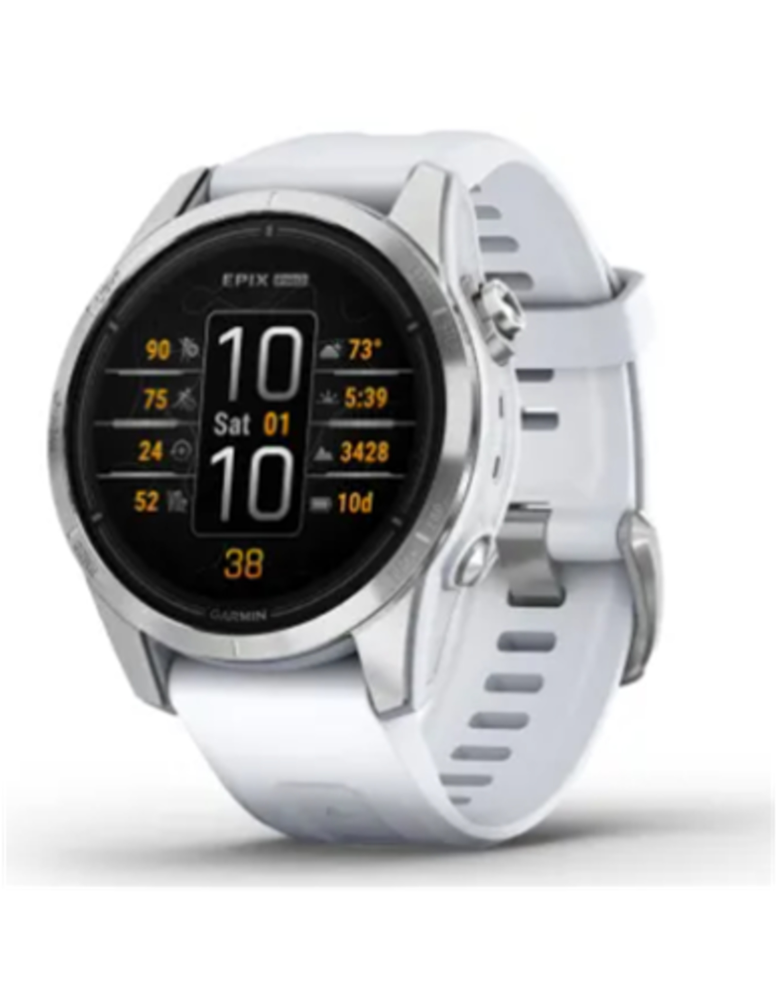 Garmin epix™ Pro (Gen 2) – Standard Edition | 42 mm, Silver with Whitestone Band
