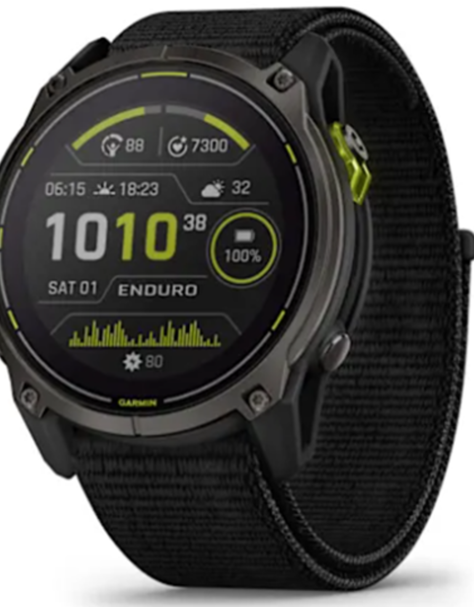Garmin Enduro™ 3, Carbon Gray DLC Titanium with Black Ultrafit Nylon Strap