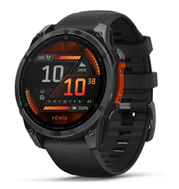 Garmin fēnix® 8 – 47 mm, AMOLED, Slate Gray with Black Silicone Band