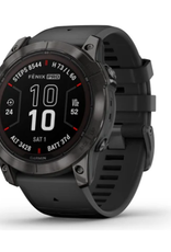 Garmin fenix® 7X Pro – Sapphire Solar Edition, Carbon Gray DLC Titanium with Black Band