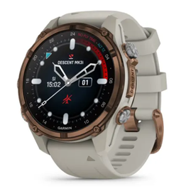 Garmin Descent™ Mk3i – 43 mm, Bronze PVD Titanium with French Gray Silicone Band