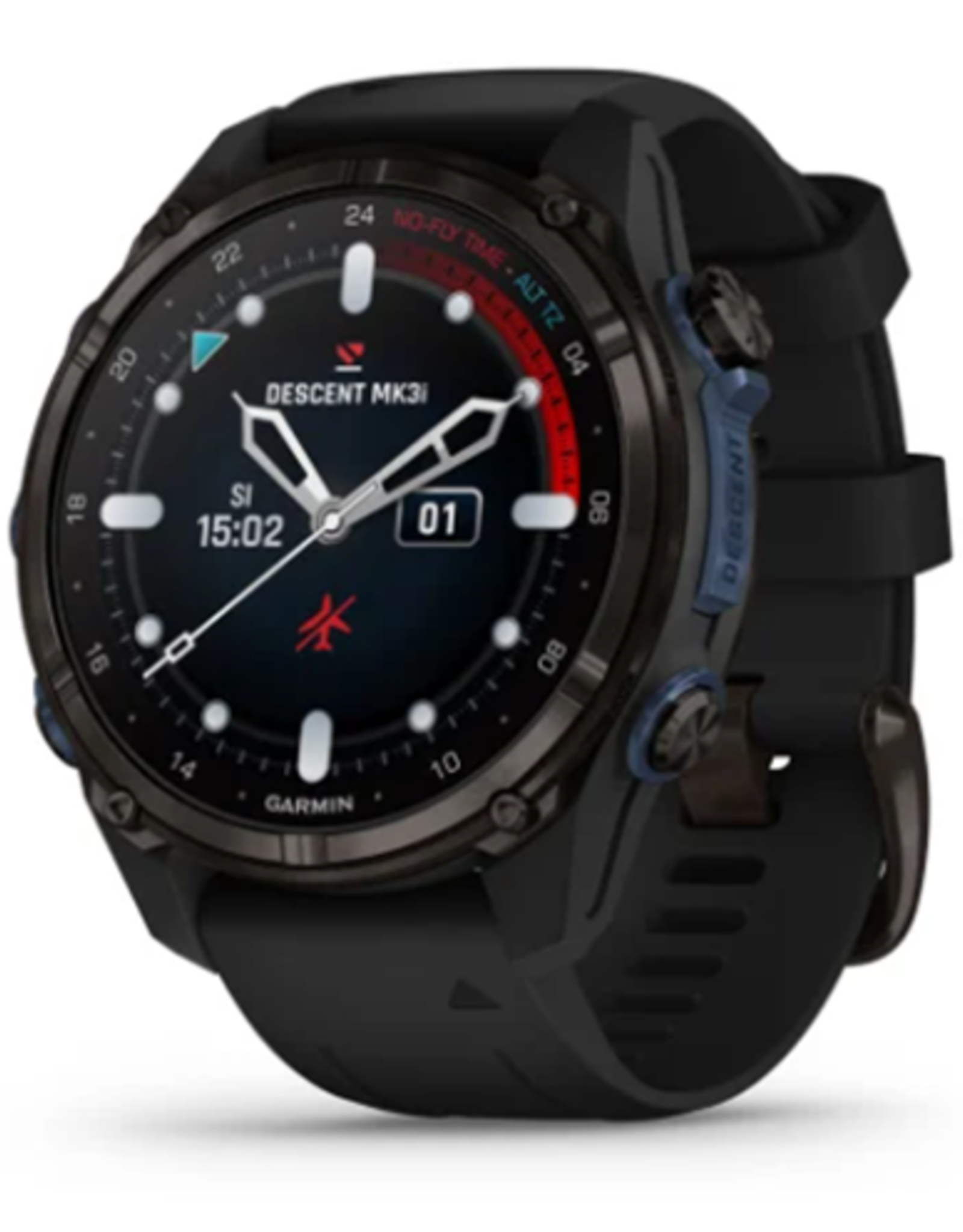 Garmin Descent™ Mk3i – 51 mm, Carbon Gray DLC Titanium with DLC Titanium Band