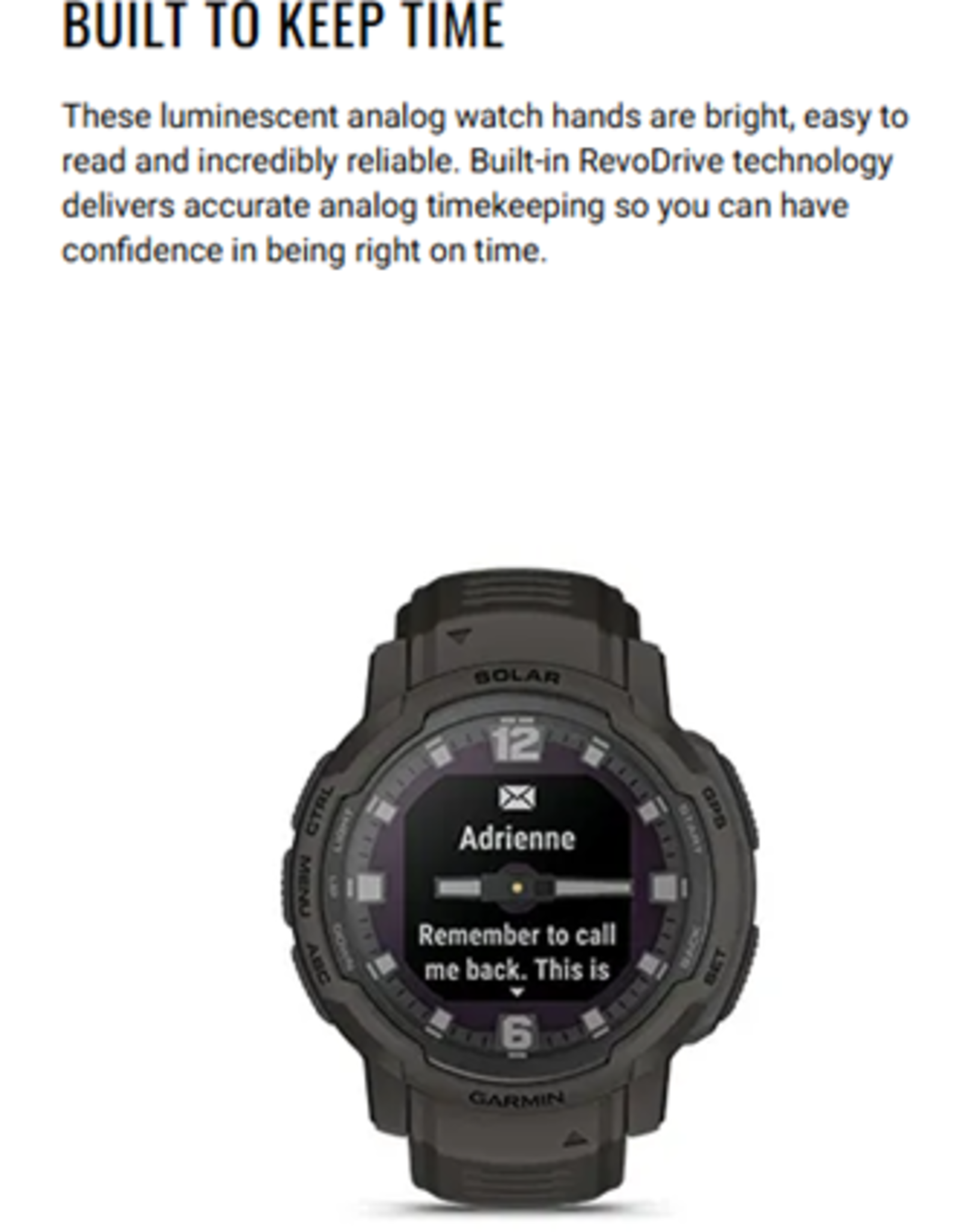 Garmin Instinct® Crossover Solar, Graphite