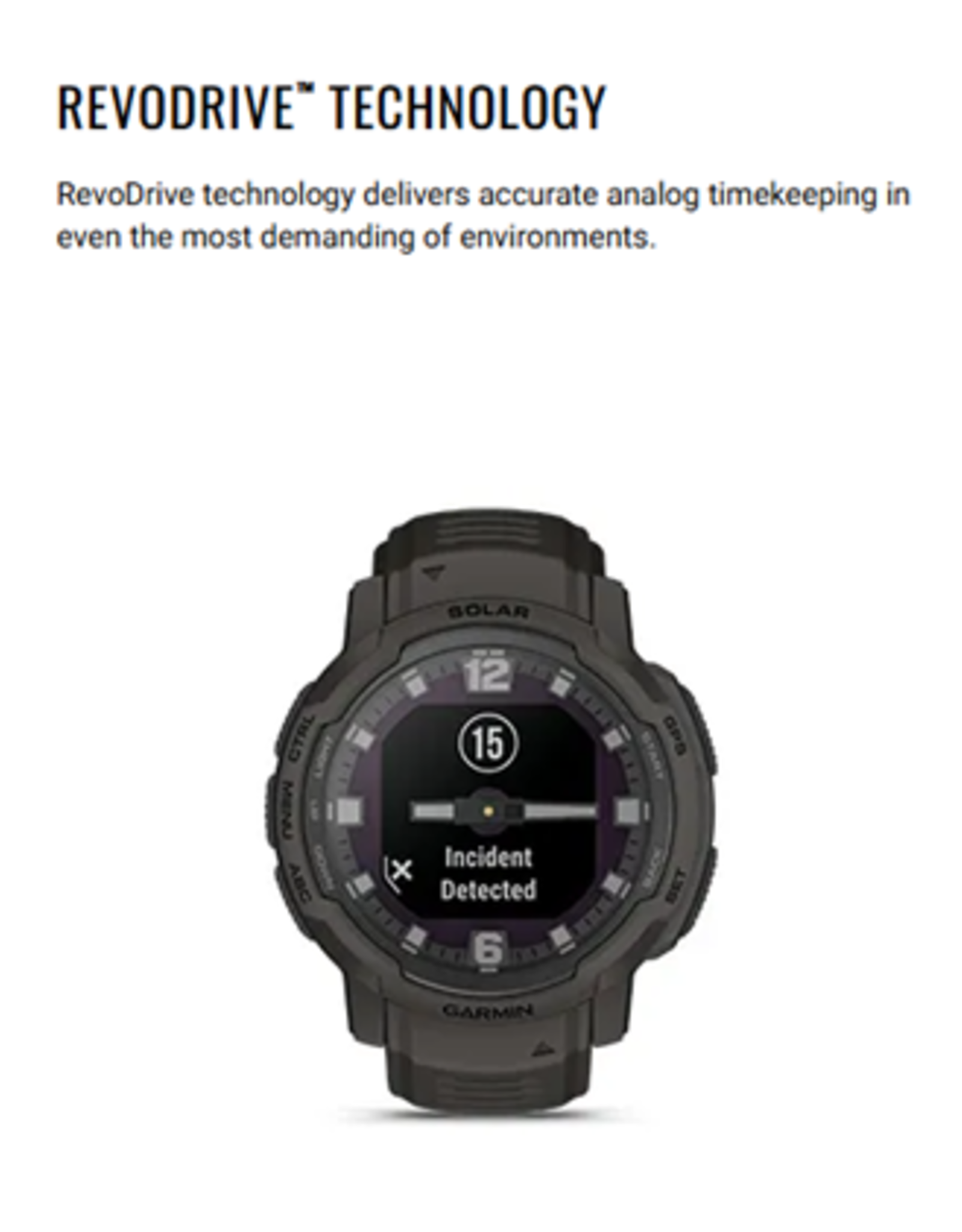Garmin Instinct® Crossover Solar, Graphite