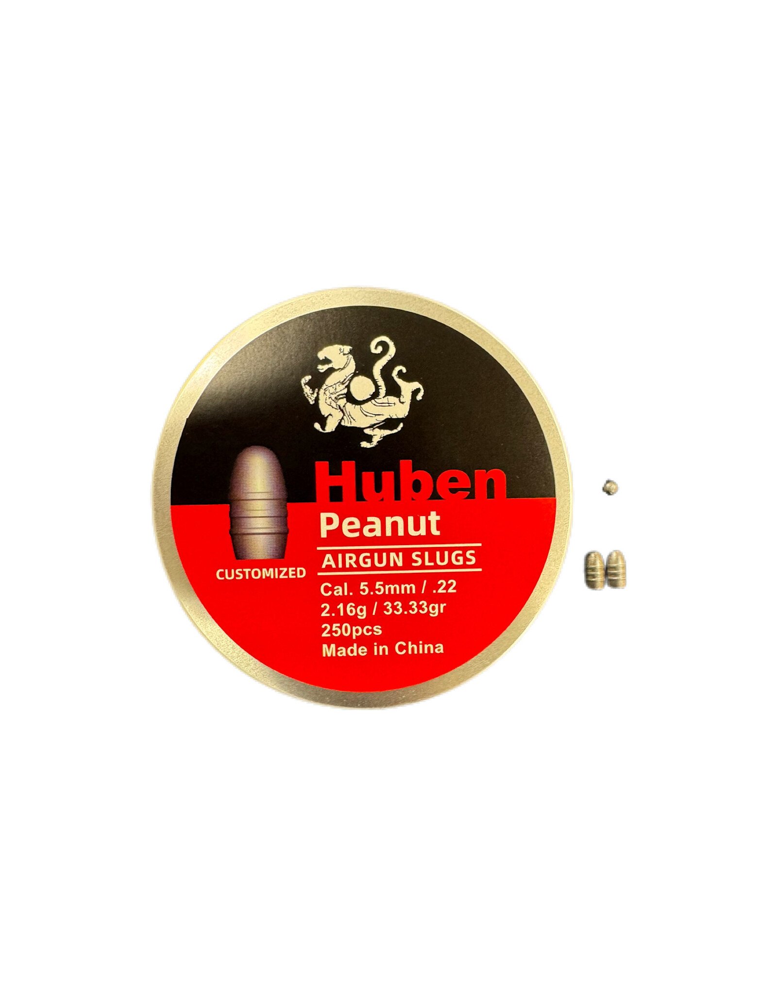 Huben .22 Caliber | Peanut Slug | by Huben| 250 ct |33.3 gr