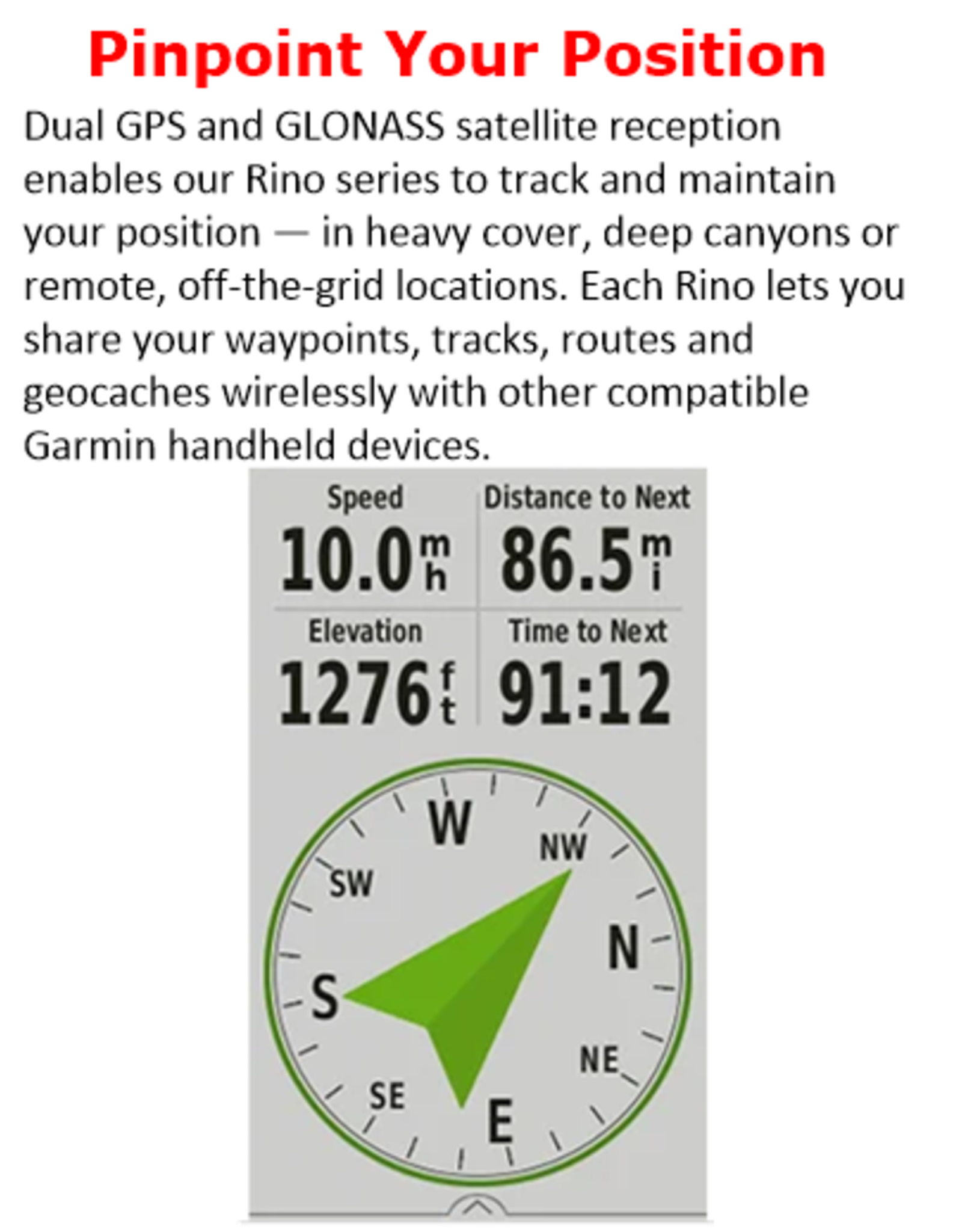 Garmin Rino® 750t, 2-Way Radio/GPS Navigator with Touchscreen and TOPO Mapping