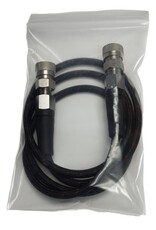 New England Airgun Zero-Kink Hose with female quick disconnects - 1 meter long