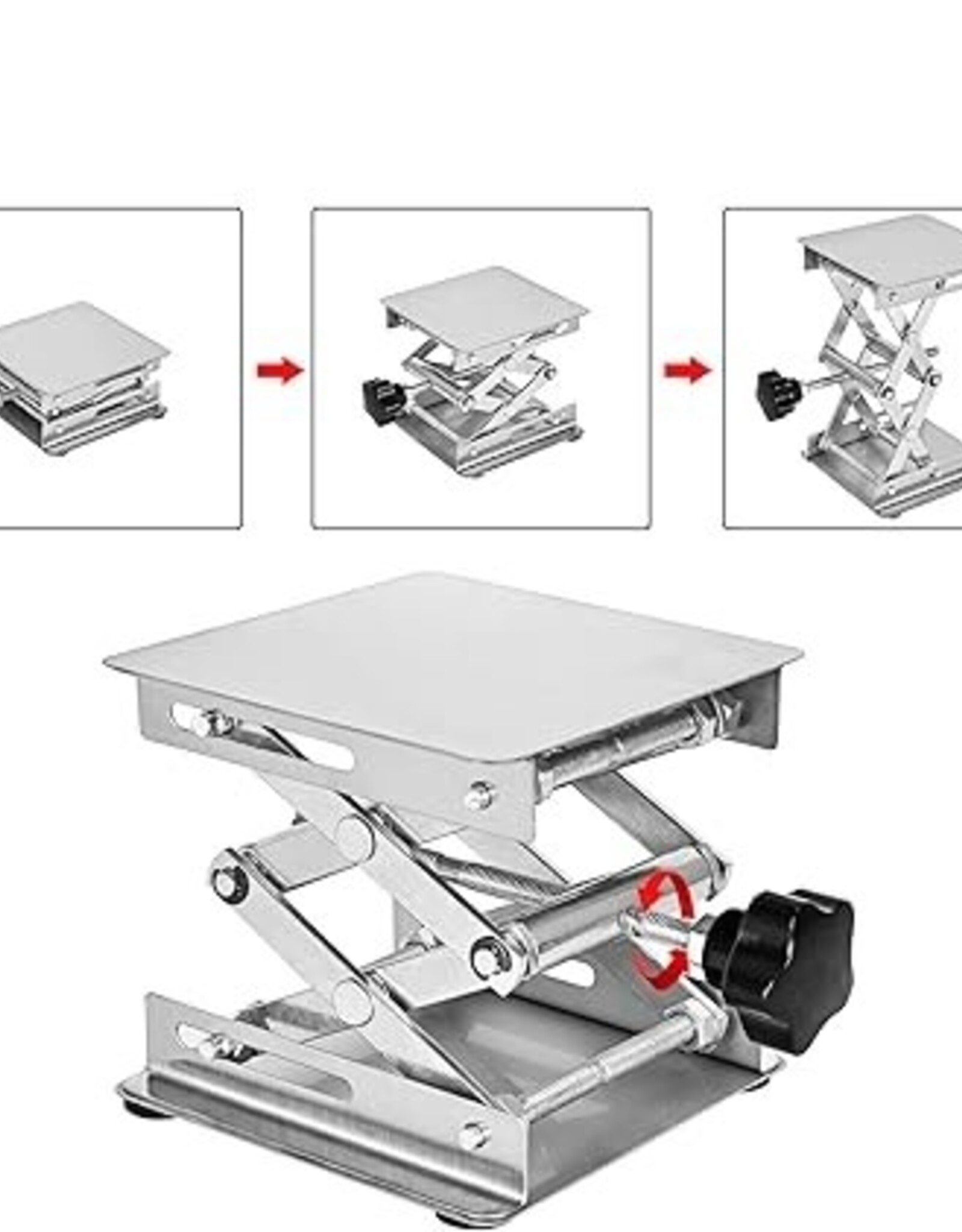 lifancy-US Bench Rest - Buttstock riser 4" x 4" Stainless Steel