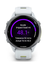 Garmin Forerunner® 970 Titanium with Whitestone Case and Whitestone/Translucent Amp Yellow Band
