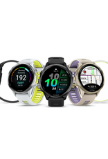 Garmin Forerunner® 970 Titanium with Whitestone Case and Whitestone/Translucent Amp Yellow Band
