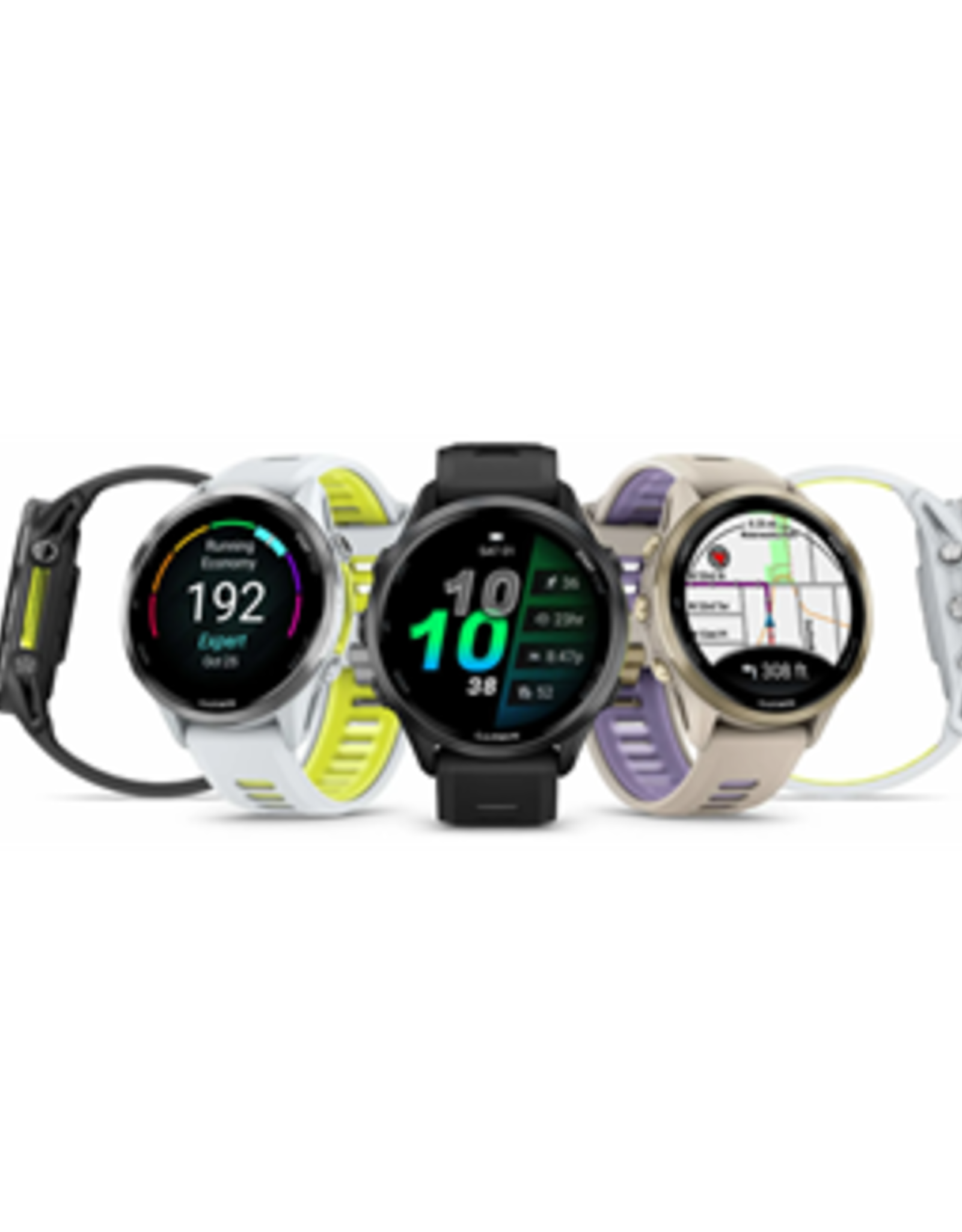 Garmin Forerunner® 970 Titanium with Whitestone Case and Whitestone/Translucent Amp Yellow Band