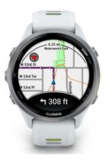 Garmin Forerunner® 970 Titanium with Whitestone Case and Whitestone/Translucent Amp Yellow Band