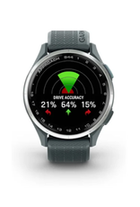 Garmin Approach® S44, Silver Aluminum Bezel with Twilight Silicone Band