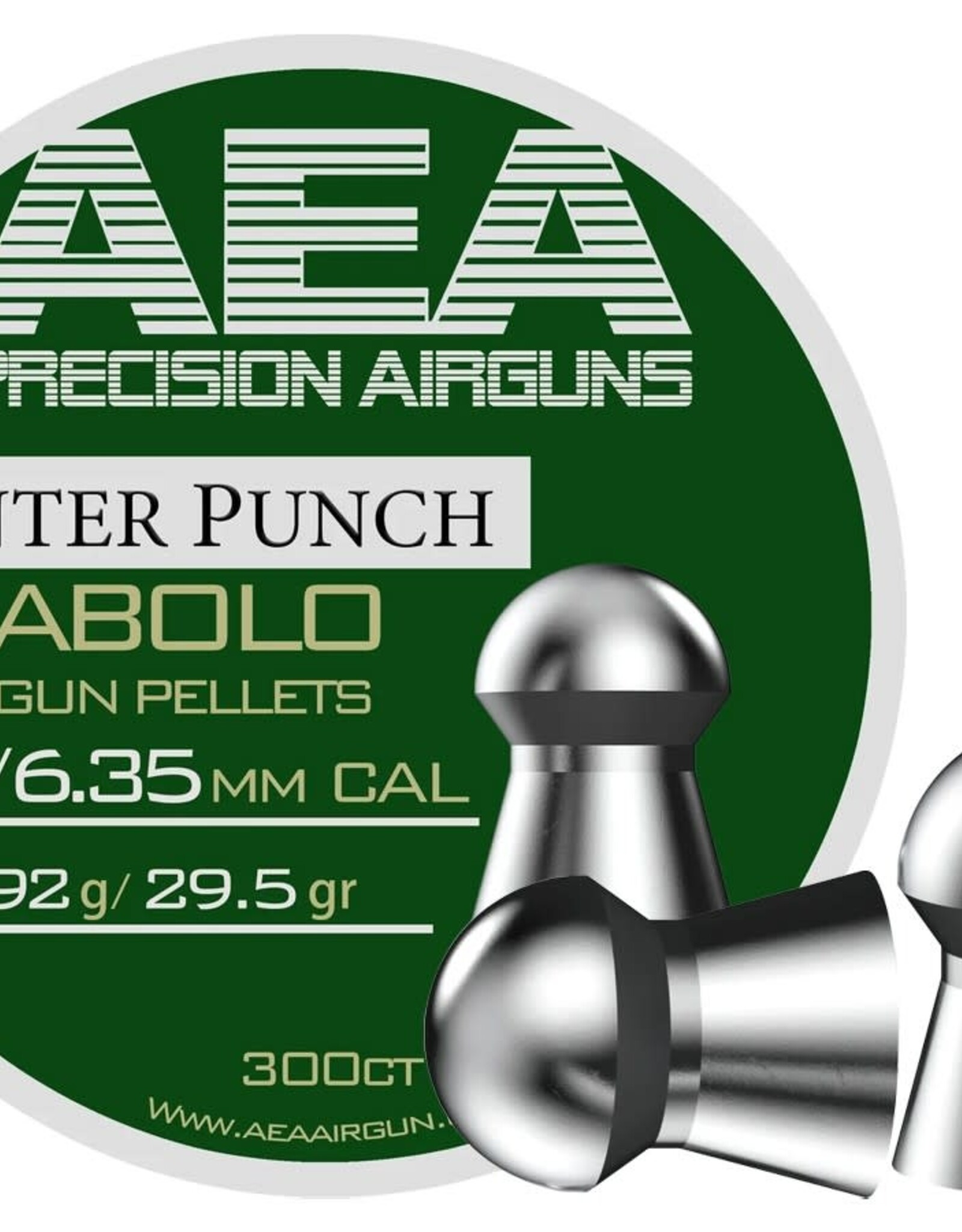 AEA AEA Precision Center Punch Diabolo .25 Cal, 29.5gr, 300ct
