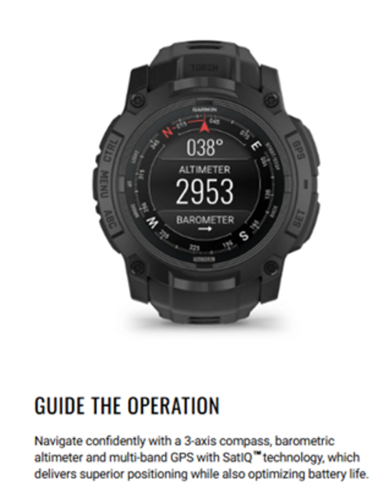 Garmin Instinct® 3 – 50 mm, AMOLED, Tactical Edition