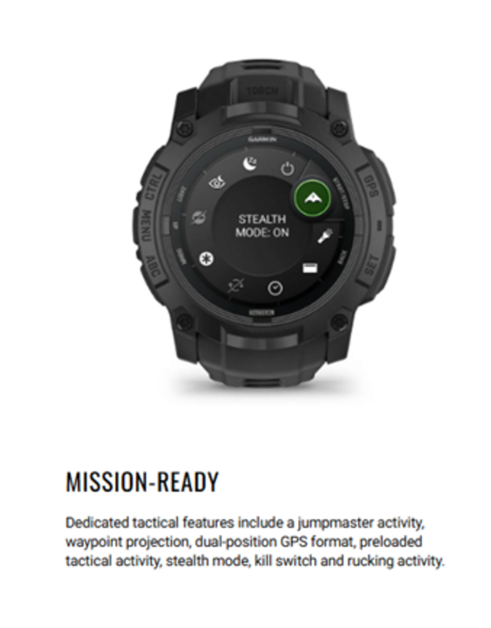 Garmin Instinct® 3 – 50 mm, AMOLED, Tactical Edition