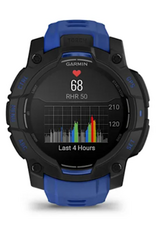 Garmin Instinct® 3 – 45 mm, AMOLED, Black with Bolt Blue/Black Band