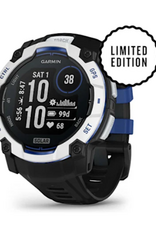 Garmin Instinct® 3 – 50 mm, Solar, Whitestone with Black/Bolt Blue Band