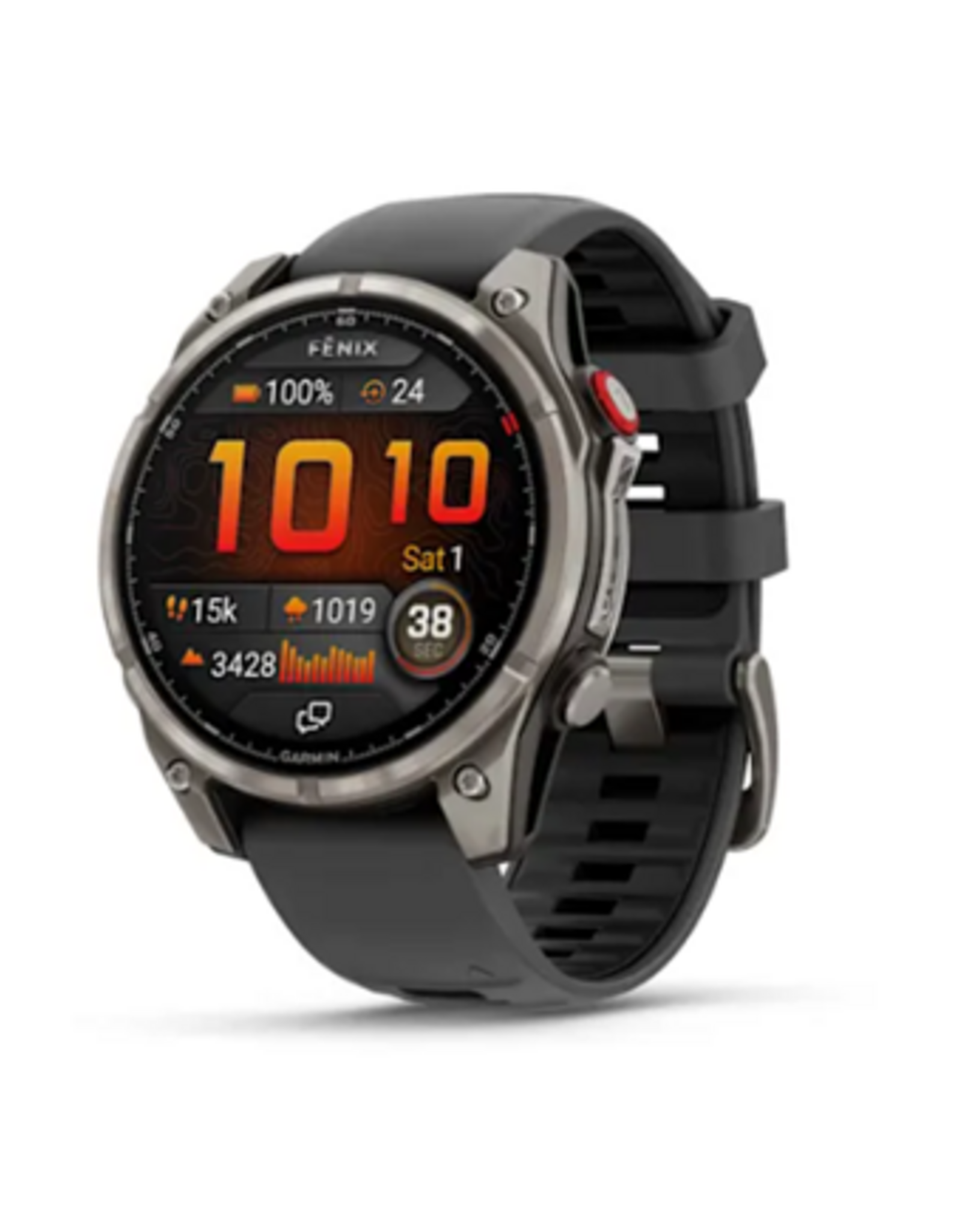 Garmin fēnix® 8 Pro – 47 mm, AMOLED, Sapphire, Titanium with Graphite/Black Silicone Band