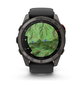 Garmin fēnix® 8 Pro – 51 mm, AMOLED, Sapphire, Carbon Gray DLC Titanium with Black/Pebble Gray Silicone Band