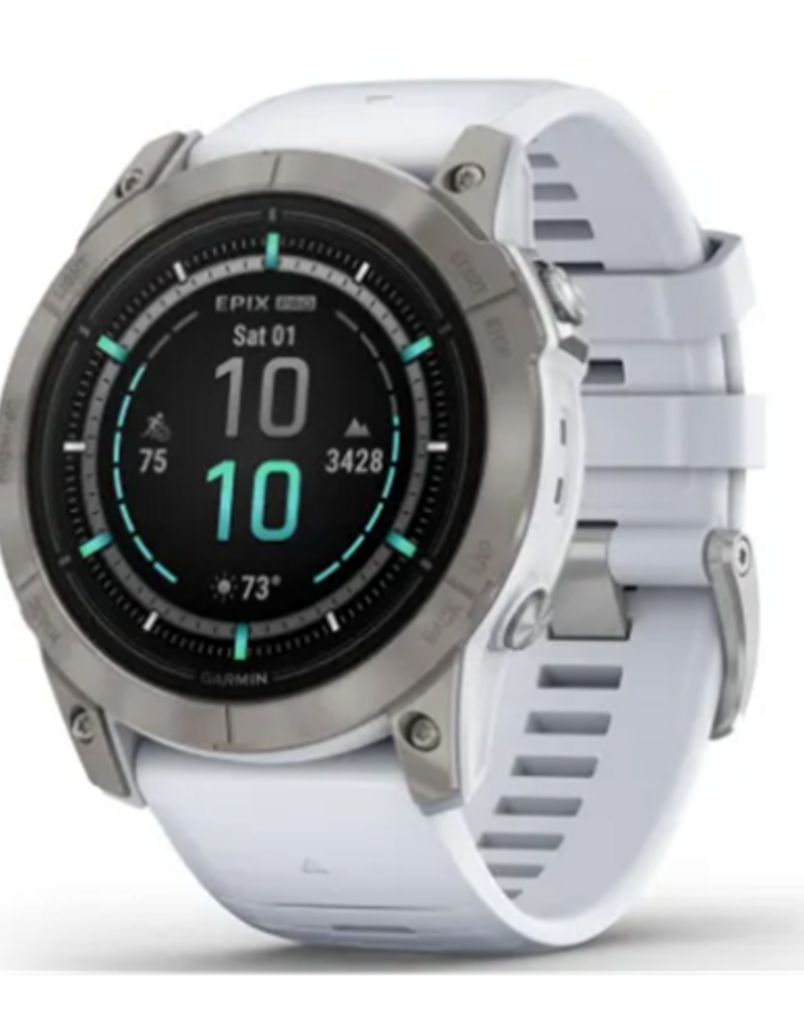 Garmin epix™ Pro (Gen 2) – Sapphire Edition | 51 mm, Titanium with Whitestone Band