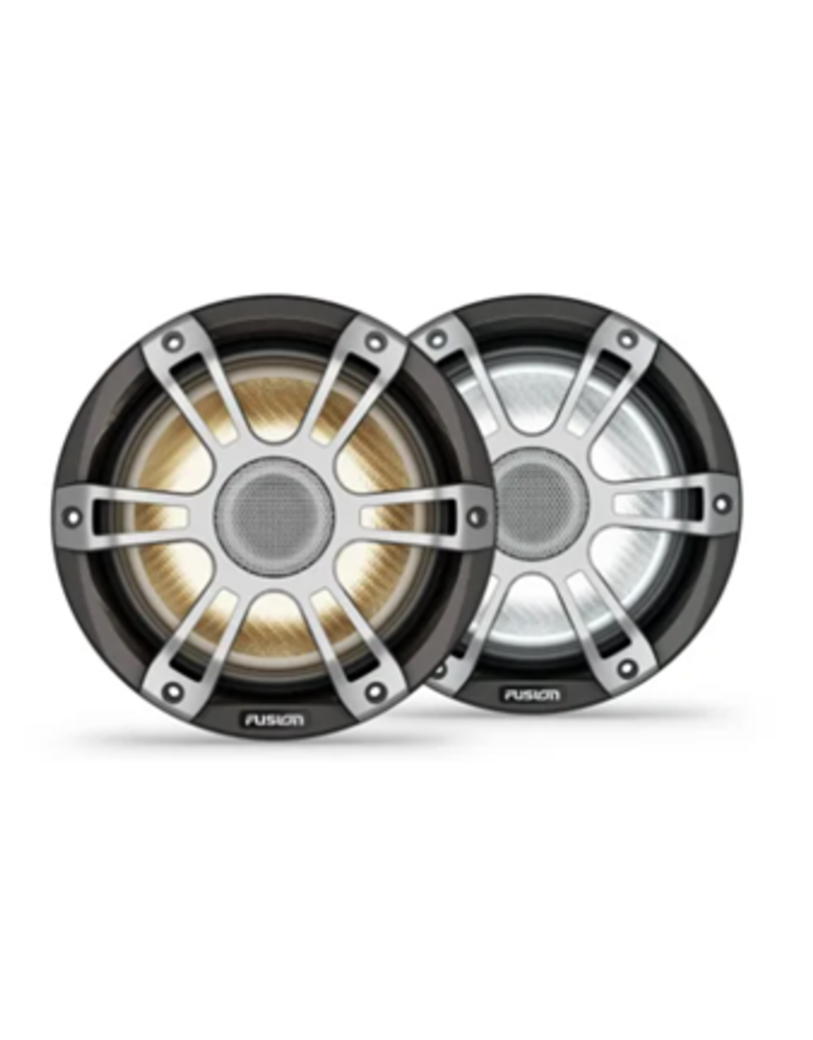 Garmin Fusion® Signature Series 3i Marine Coaxial Speakers 7.7" 280-watt CRGBW Coaxial Sports Gray Marine Speakers (Pair)