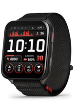 Garmin Venu® X1, Black with Slate Titanium Caseback and Black ComfortFit Nylon Band