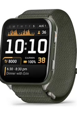 Garmin Venu® X1, Moss with Titanium Caseback and Moss ComfortFit Nylon Band 