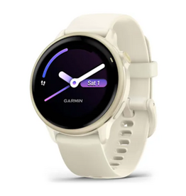 Garmin vívoactive® 6, Lunar Gold with Bone Band