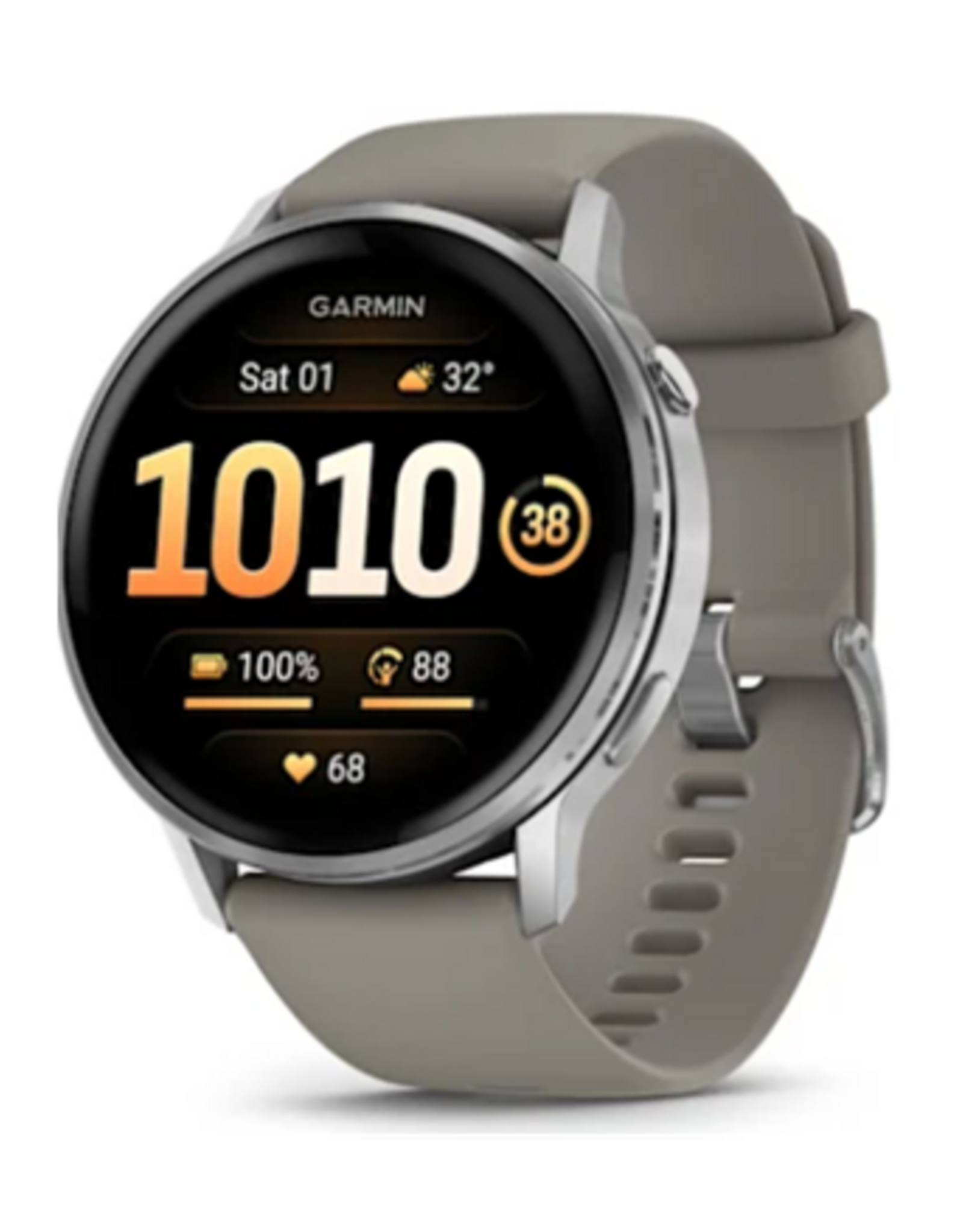 Garmin Venu® 4 – 45 mm, Silver with Silver Gray Band