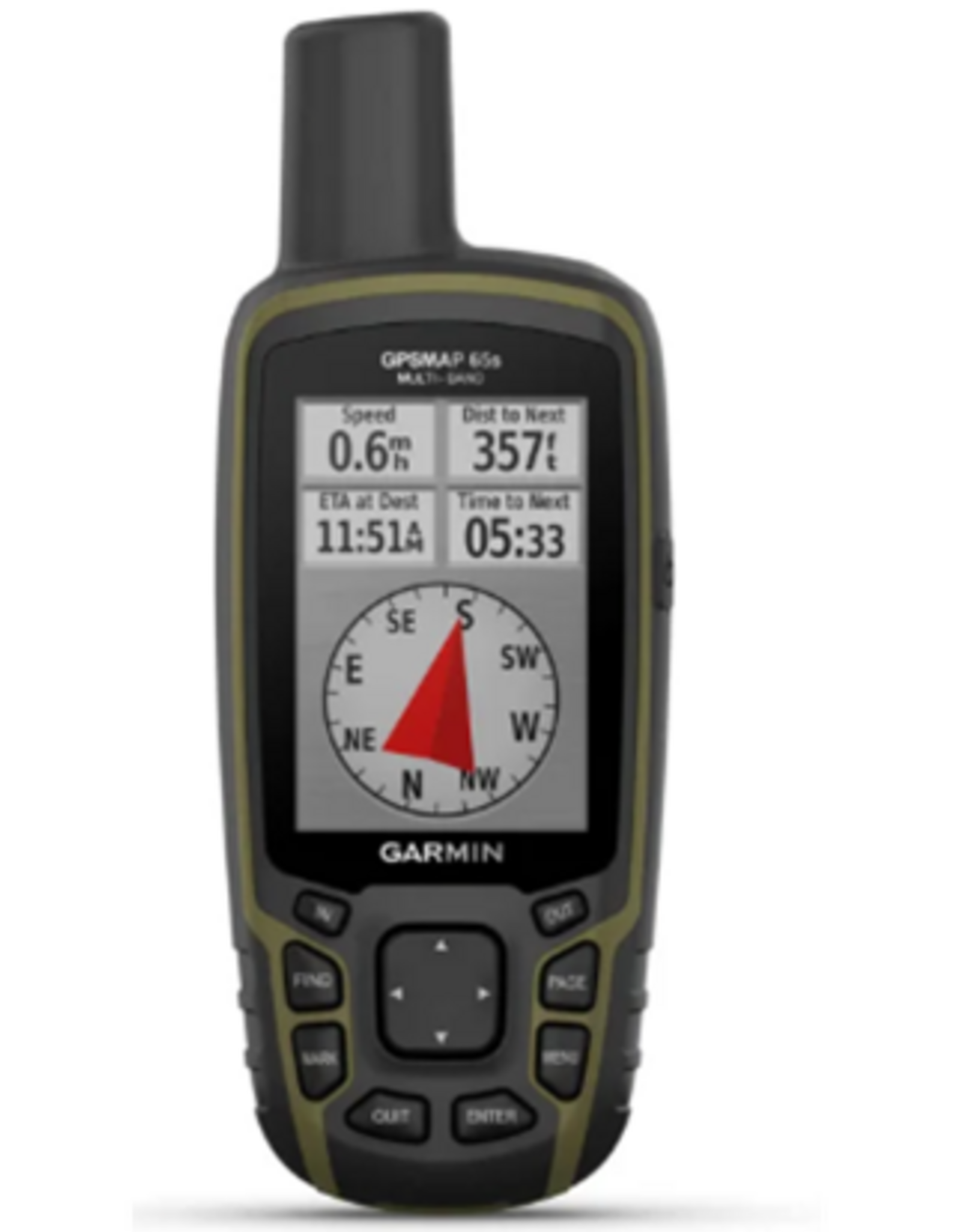 Garmin GPSMAP® 65s, Multi-Band/Multi-GNSS Handheld with Sensors