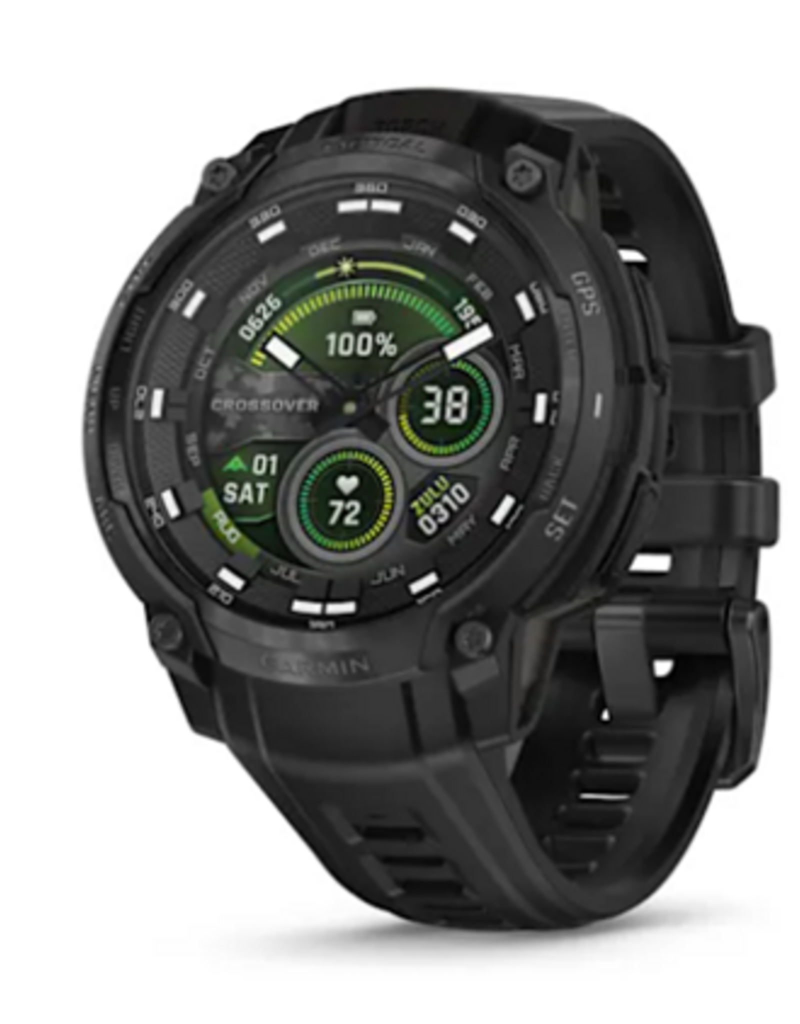 Garmin Instinct® Crossover AMOLED - Tactical Edition, Black