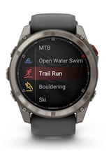 Garmin fēnix® 8 Pro – 51 mm, AMOLED, Sapphire, Titanium with Graphite/Black Silicone Band