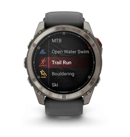 Garmin fēnix® 8 Pro – 51 mm, AMOLED, Sapphire, Titanium with Graphite/Black Silicone Band