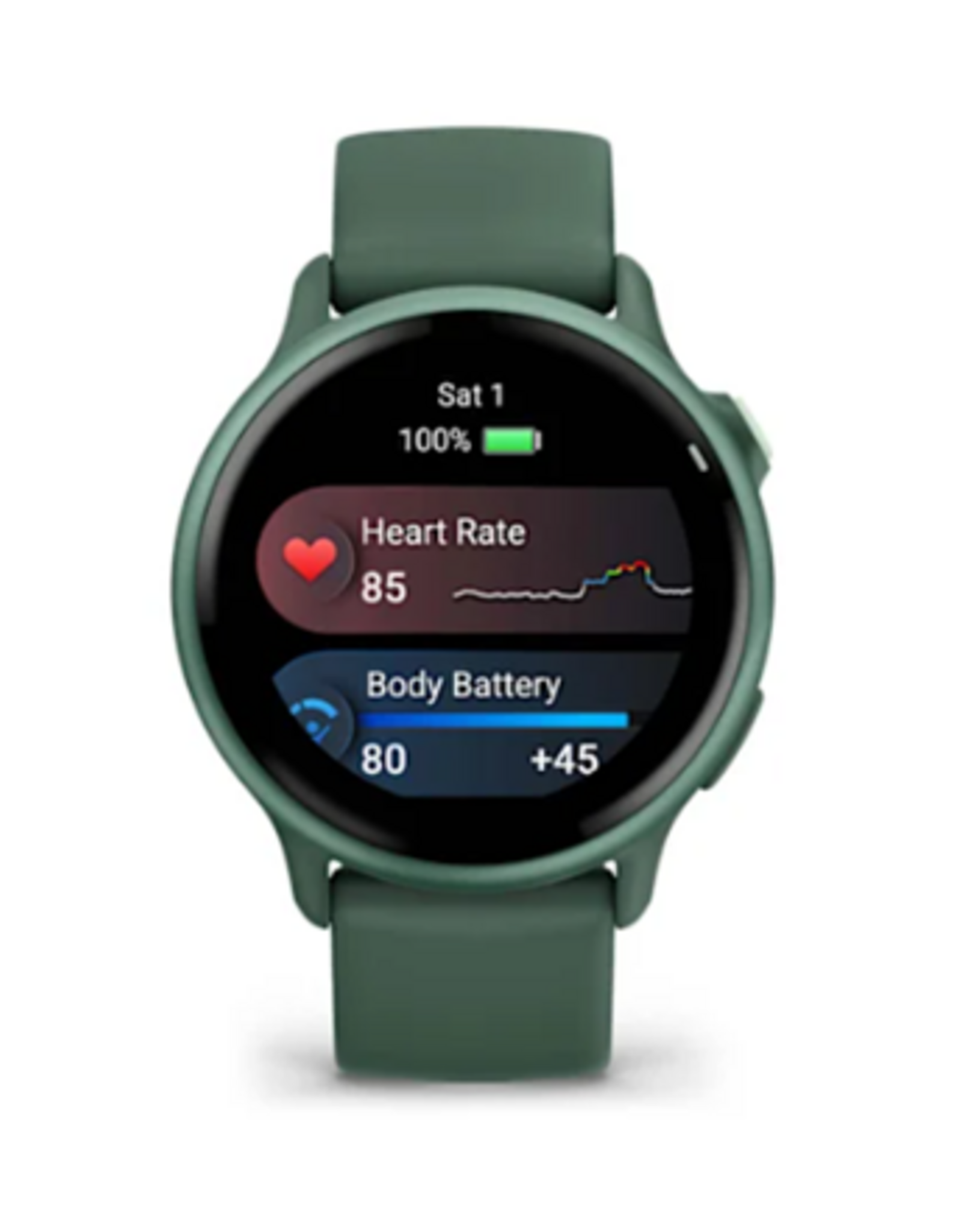 Garmin vívoactive® 6, Metallic Jasper Green with Jasper Green Band
