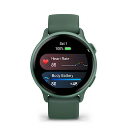 Garmin vívoactive® 6, Metallic Jasper Green with Jasper Green Band