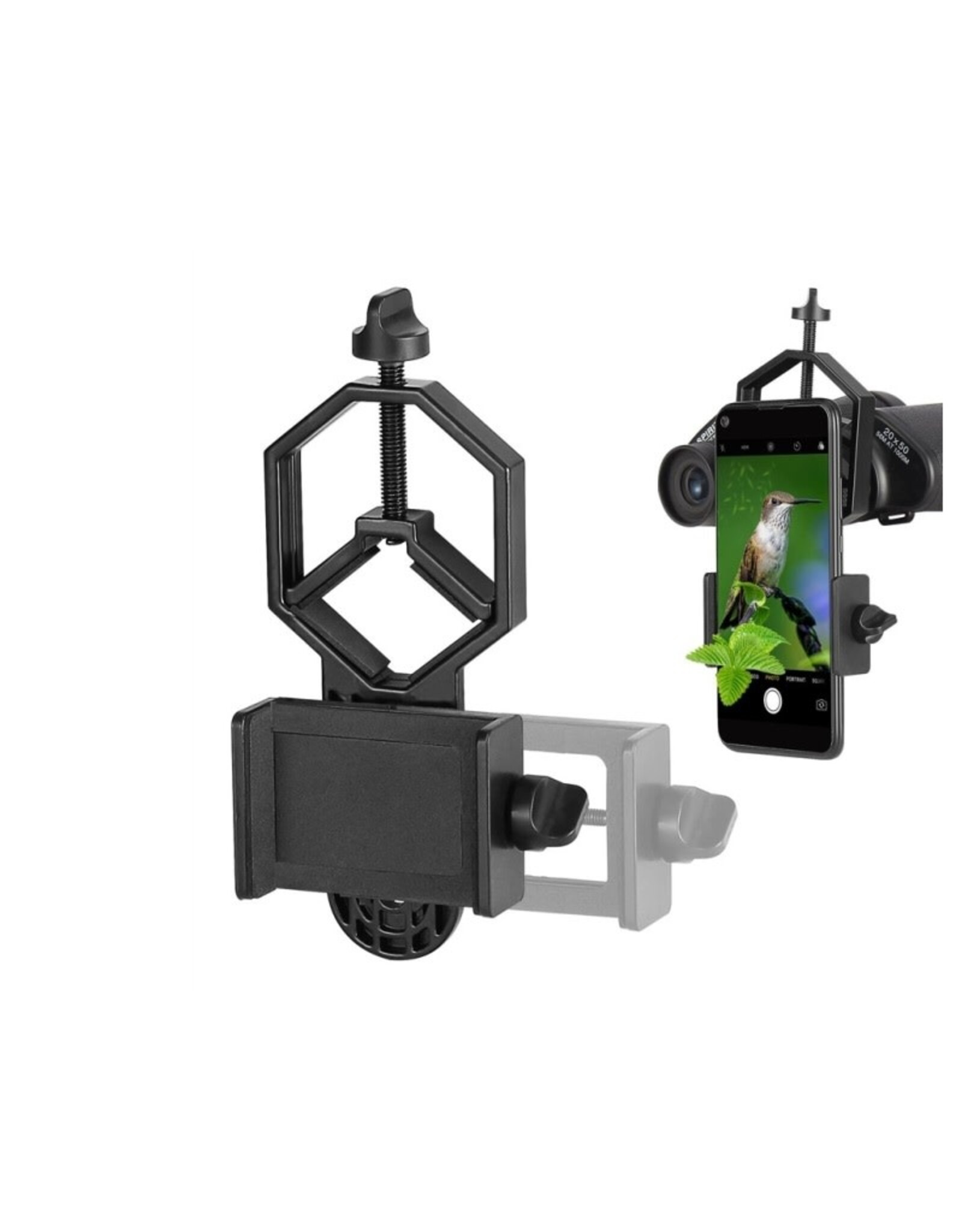 solomark SOLOMARK Universal Cell Phone Adapter Mount - Compatible with Binocular, Monocular, Spotting Scope, Telescope, and Microscope