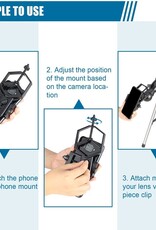 solomark SOLOMARK Universal Cell Phone Adapter Mount - Compatible with Binocular, Monocular, Spotting Scope, Telescope, and Microscope