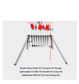 shooting targets 7 KYL - Know Your Limits Target - 1/4" ar500 paddles