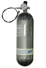 Air Marksman 74 Cubic Foot - 4500 psi airgun refill tank with fill valve - hose - female foster QD