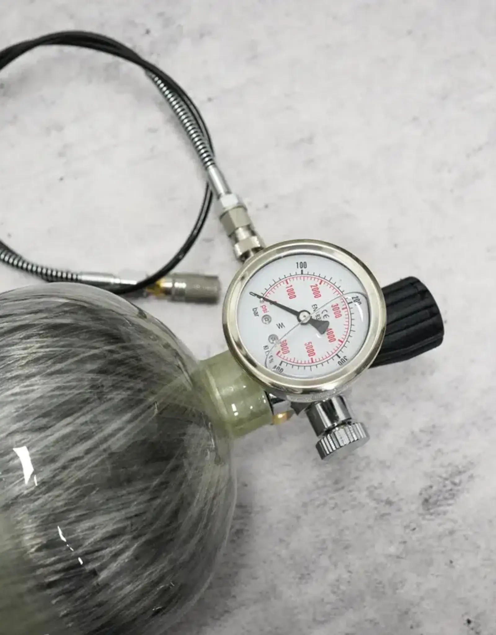 Air Marksman 75 Cubic Foot - 4500 psi airgun refill tank with hose and foster female quick disconnect