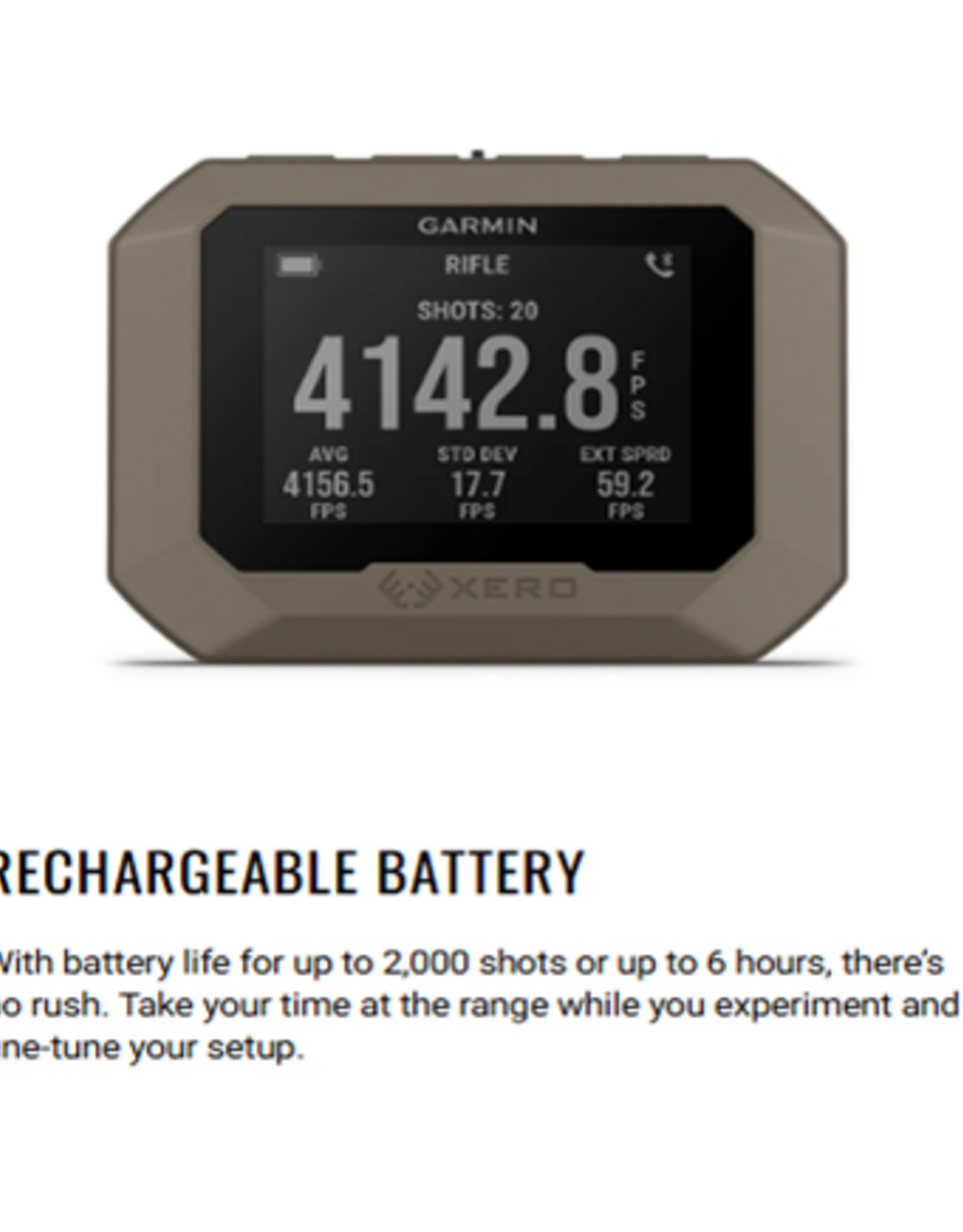 Garmin Xero C1 PRO Compact Ballistics Chronograph