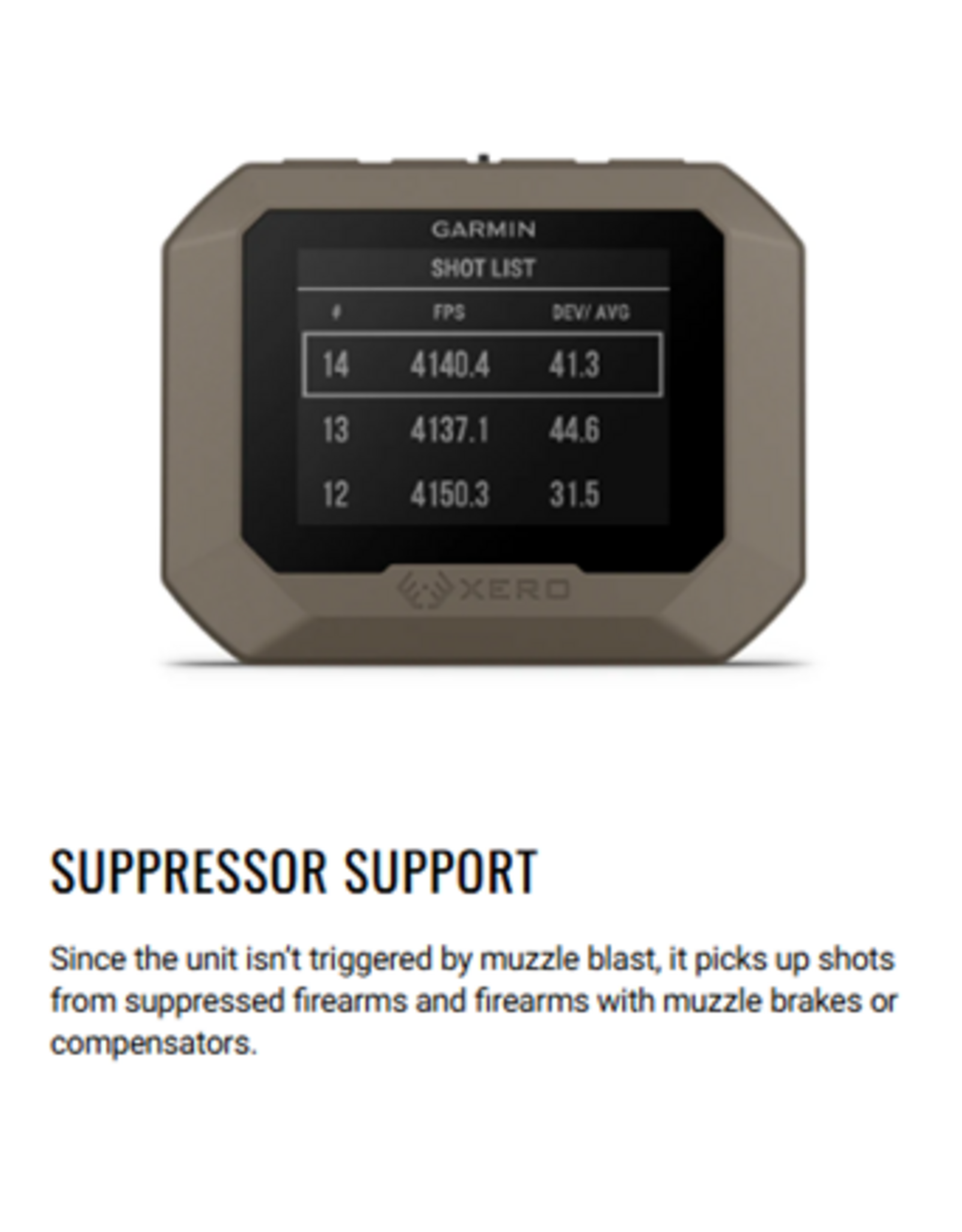 Garmin Xero C1 PRO Compact Ballistics Chronograph