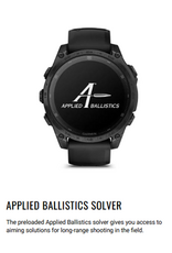 Garmin tactix® 8 – 47 mm, AMOLED  Includes Applied Ballistics Ultralight™ Solver